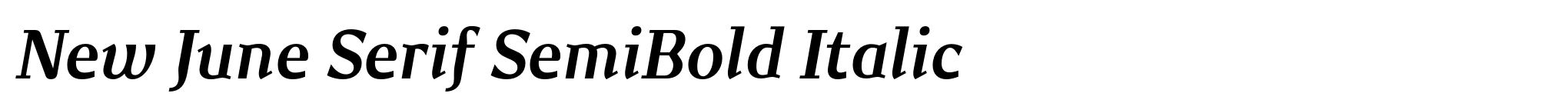 New June Serif SemiBold Italic image
